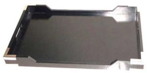 Wooden Tray With Metal Corners