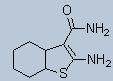 2-Amino-3-carboxamido-4,5,6,7-tetrahydro benzo[b]thiophene