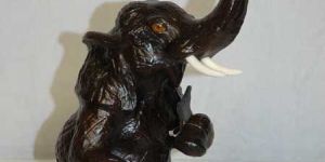 Leather Elephant Statues