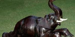 Leather Elephant Statues