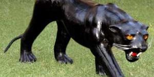 Leather Panther Statue