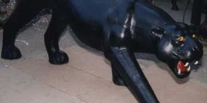 Leather Panther Statue