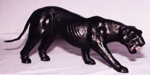 Leather Panther Statue