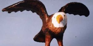 Leather Eagle Statue