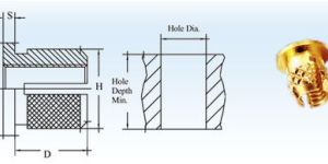 Flanged Press in Brass Inserts