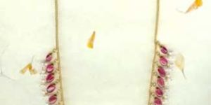 Pink Tourmaline Pearl Necklace