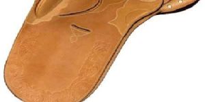 Leather Stock Saddle Wooden Base