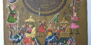 Old Stamp Paper Paintings