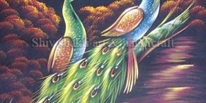 Hand Painted Peacock