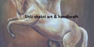 Wild Horses Silk Painting