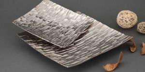 Nickel Plated Square Dish