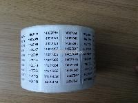 Serial Number Stickers