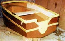 Manual 6-Seater Wood Hybrid Rowing Boat