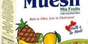 Western style Crunchy Museli-Mix fruits