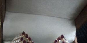 Diamond Ruby Earrings