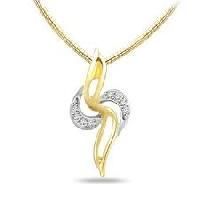 Diamond Studded Gold Pendants