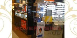 Glass & Wood Free Standing Showcase