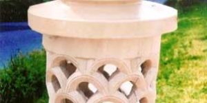 Stone Lamp Post