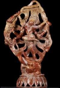 Shiva Battling The Elephant Statue