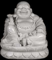 White Marble Laughing Buddha Statues