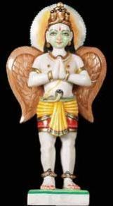 White Marble Lord Garuda Statues