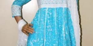 Sky Blue Anarkali Kurti