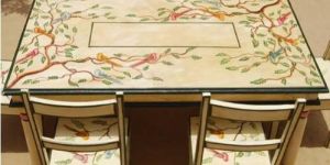 Painted Wooden Dinning Table Set
