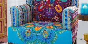 Patch Work Sofa Chair (NB-LSTL-007)