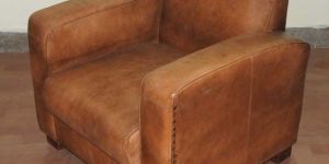 Single Seater Leather Sofa