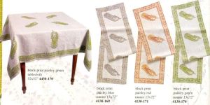 Hand Block Printed Table Linen