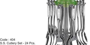 S.s. Cutlery Set 24 Pcs. ( Revolving)