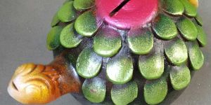 Terracotta Tortoise Shaped Money Bank