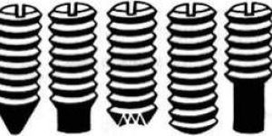 GRUB SCREWS SLOTTED TYPE