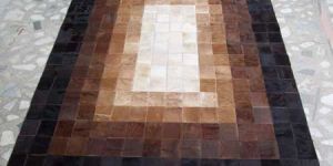 Handmade Leather Rug