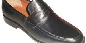 Mens Black Leather Shoes : MBLS-08