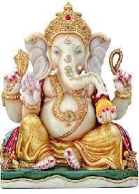 Marble Decorative Ganesha Statue