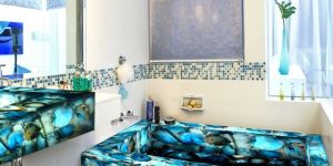 Semi Precious Tile, Semi Precious Slab, Semi Precious Sink, Bath Tub, Table Top