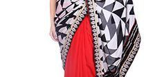 Printed Crepe Sarees