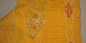 Yellow Embroidered Zari Work Bollywood Style Punjabi Suits
