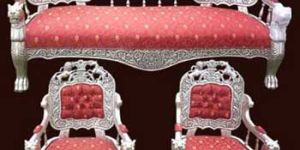 Silver Sofa Set (uce Cr 195)