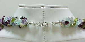 Natural White Gemstone Chip Necklace