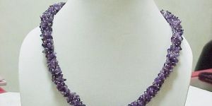 Natural Gemstone Chip Necklace
