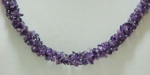 Natural Gemstone Chip Necklace