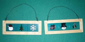 Three Piece Connected Christmas Decoration Frames33