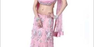 Baby Pink Designer Silk Lehenga Choli