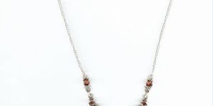 Silver Gemstone Necklace