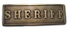 Western Sheriff Sign Plaque