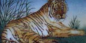 Tiger Gemstone Painting