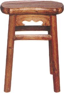 Wooden Stool Sac -09