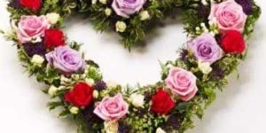 Heart Shape 50 Mix Rose Bunch